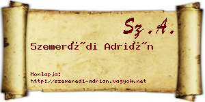 Szemerédi Adrián névjegykártya