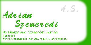 adrian szemeredi business card